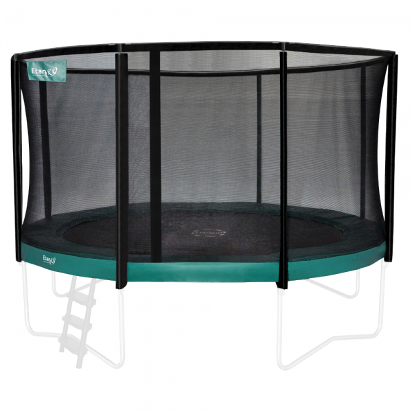 Etan Premium trampoline with enclosure 12ft / 366 cm – green