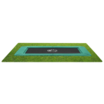 Etan PremiumFlat trampoline rectangular 1259ft / 380 x 275 cm – green