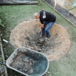 Trampoline in de grond